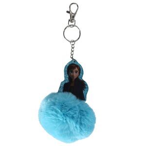 Textiel Trade Kid's Disney Frozen Ana and Elsa Keyring/Bag Charm with Pompom